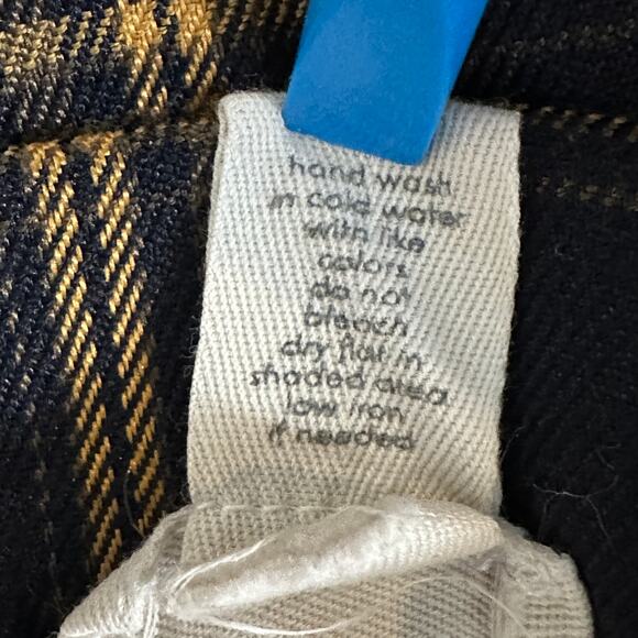 Full Tilt Plaid Pleated Mini Skirt XS Black Yellow Preppy Schoolgirl Academia - Picture 7 of 8